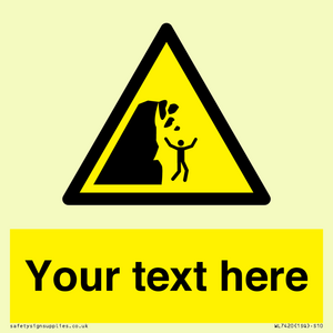 Custom Warning unstable cliff